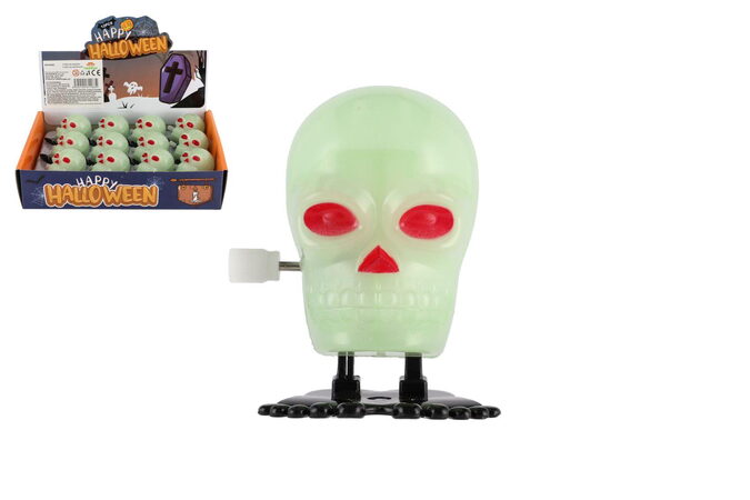 Lebka skákací na natažení plast 5cm 12ks v boxu