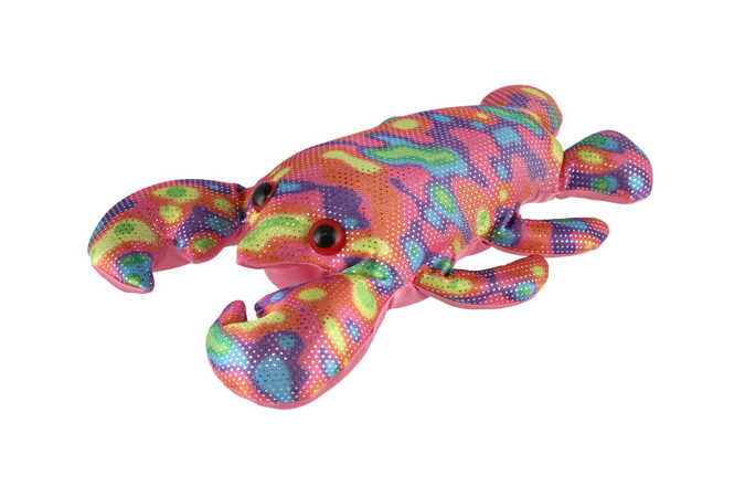 Rak plněný pískem 800 g mačkací antistresový látka 21cm v sáčku