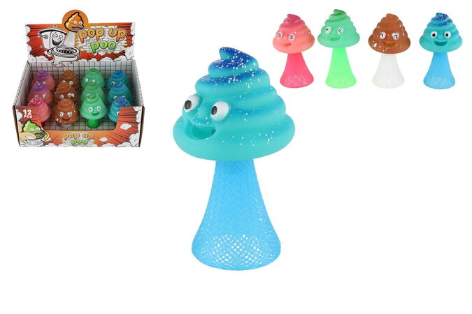 Hip Hop hovínko vyskakující plast 9cm 4 barvy 12ks v boxu