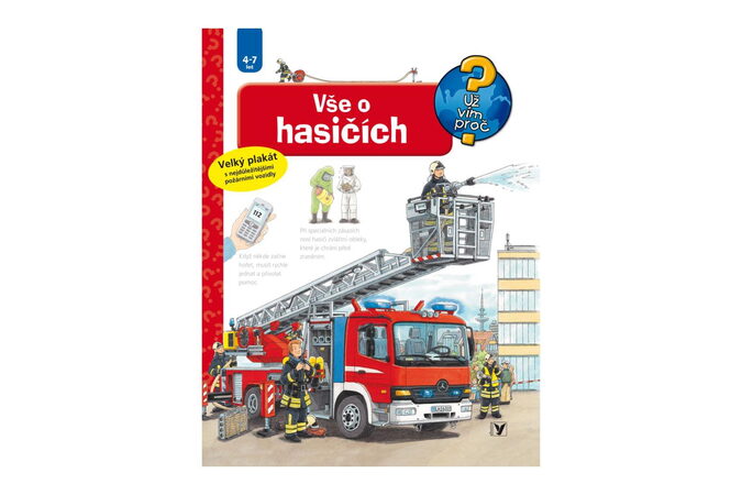 Knížka Vše o hasičích 24x28cm CZ text