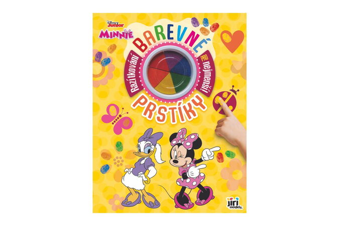 Sešit Barevné prstíky Minnie s prstovými barvami 23x30cm