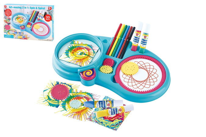 Kreslící kreativní sada 33ks v krabici 44x30x5,5cm