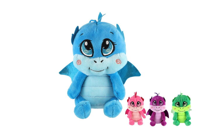 Dráček/Drak baby plyšový 12x19cm 4 barvy 0m+