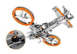 Stavebnice iM.MASTER vesmírná loď s mechanickým pohonem plast 850 dílků v krabici 35x27x7cm