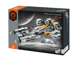 Stavebnice iM.MASTER vesmírná loď s mechanickým pohonem plast 955 dílků v krabici 35x27x7cm