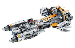 Stavebnice iM.MASTER vesmírná loď s mechanickým pohonem plast 955 dílků v krabici 35x27x7cm