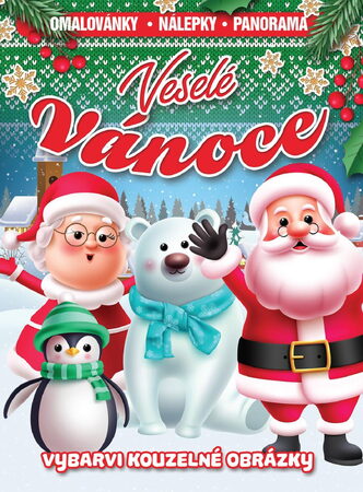 Omalovánky Veselé Vánoce se samolepkami 23x31cm