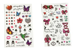 Tetování pro dívky mix druhů v sáčku 38ks v boxu