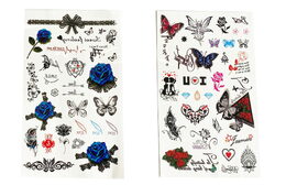 Tetování pro dívky mix druhů v sáčku 38ks v boxu