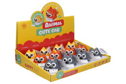 Pes s kostí na natažení plast 9cm 3 barvy 12ks v boxu