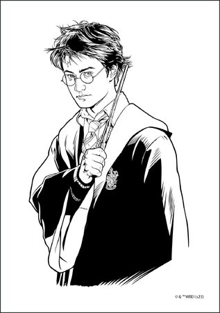 Tetování velký set Harry Potter s omalovánkami v sáčku