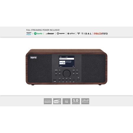 Nedis IMPERIAL DABMAN i205 hybridní radiopřijímač DAB+, FM, internet, bluetooth,