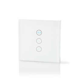 Nedis SmartLife chytrý WiFi nástěnný spínač záclon, rolet a žaluzií (WIFIWC10WT)