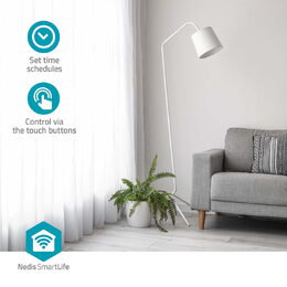 Nedis SmartLife chytrý WiFi nástěnný spínač záclon, rolet a žaluzií (WIFIWC10WT)