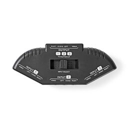 Nedis VSWI2403BK přepínač 3x AV vstup CINCH - 1x AV výstup CINCH