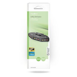 Nedis VSWI2403BK přepínač 3x AV vstup CINCH - 1x AV výstup CINCH