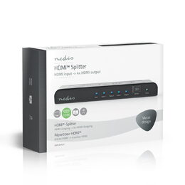 Nedis VSPL3474AT HDMI rozbočovač 1 vstup na 4 výstupy, 4K2K @ 60Hz, HDCP 2.2