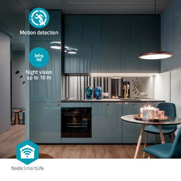 Nedis SmartLife chytrá chůvička/IP kamera, Full HD 1080p, otáčení a náklon, auto