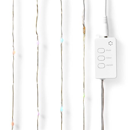 Nedis SmartLife chytrý barevný LED řetěz 5 m, 5W, 400lm, IP44, vícebarevný (WIFI
