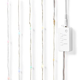 Nedis SmartLife chytrý barevný LED řetěz 5 m, 5W, 400lm, IP44, vícebarevný (WIFI