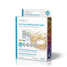 Nedis SmartLife chytrý barevný LED řetěz 5 m, 5W, 400lm, IP44, vícebarevný (WIFI