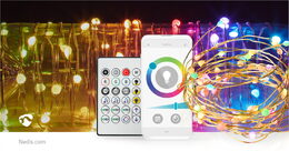 Nedis SmartLife chytrý barevný LED řetěz 5 m, 5W, 400lm, IP44, vícebarevný (WIFI
