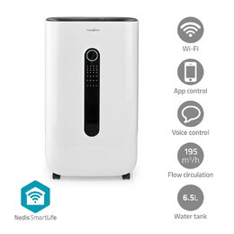 Nedis SmartLife chytrý WiFi odvlhčovač vzduchu, 20 l/den, sušení prádla, ventila