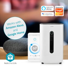 Nedis SmartLife chytrý WiFi odvlhčovač vzduchu, 20 l/den, sušení prádla, ventila