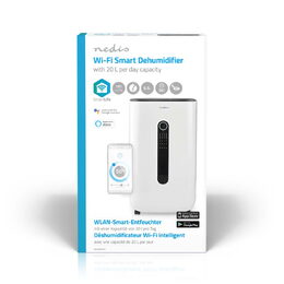 Nedis SmartLife chytrý WiFi odvlhčovač vzduchu, 20 l/den, sušení prádla, ventila