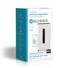 Nedis SmartLife chytrý WiFi odvlhčovač vzduchu, 20 l/den, sušení prádla, ventila