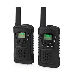 Nedis Walkie-Talkie Set | 2 sluchátka | Až 6 km | Frekvenční kanály: 8 | PTT / V