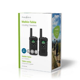 Nedis Walkie-Talkie Set | 2 sluchátka | Až 6 km | Frekvenční kanály: 8 | PTT / V