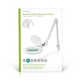 Nedis MAGL3WT pracovní lampa LED s lupou 3 dioptrie, 6500K, 10 W, 660 lm, ovládá