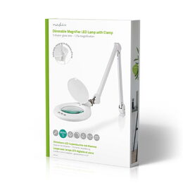 Nedis MAGL3WT pracovní lampa LED s lupou 3 dioptrie, 6500K, 10 W, 660 lm, ovládá