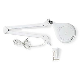 Nedis MAGL3WT pracovní lampa LED s lupou 3 dioptrie, 6500K, 10 W, 660 lm, ovládá