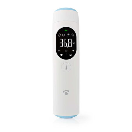 Nedis SmartLife Infračervený Teploměr | LED Displej | Čelo / Ucho | Bílá