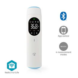Nedis SmartLife Infračervený Teploměr | LED Displej | Čelo / Ucho | Bílá