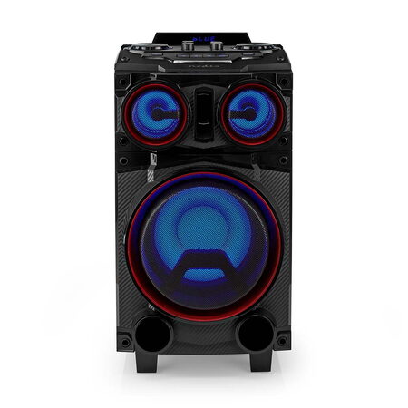 Nedis SPPT800BK Bluetooth párty box 120W, AUX, USB, SD slot, 6.5 hod. přehrávání