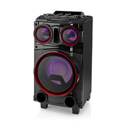 Nedis SPPT800BK Bluetooth párty box 120W, AUX, USB, SD slot, 6.5 hod. přehrávání