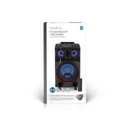 Nedis SPPT800BK Bluetooth párty box 120W, AUX, USB, SD slot, 6.5 hod. přehrávání