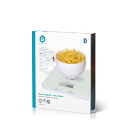 Nedis Kuchyňská váha SmartLife | Bluetooth® | Plast / Sklo | Bílá
