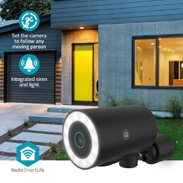 Nedis SmartLife chytrá IP kamera WiFi, 4K 3840x2160, otáčení, reflektor, PIR, no