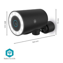 Nedis SmartLife chytrá IP kamera WiFi, 4K 3840x2160, otáčení, reflektor, PIR, no