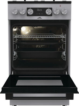 Sporák K50 ETA 379390000, stříbrná