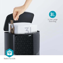 Vysavač Nedis WIFIVCL002CBK Smartlife robotický