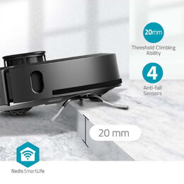 Vysavač Nedis WIFIVCL002CBK Smartlife robotický