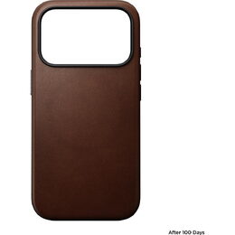 Modern Leather Case iPhone 17 Pro Brown