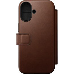 Modern Leather Folio iPhone 17 Brown