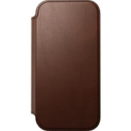 Modern Leather Folio iPhone 17 Brown