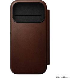 Modern Leather Folio iPhone 17Pro Brown